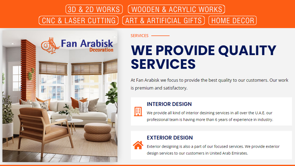 Fan Arabisk Interior Decoration